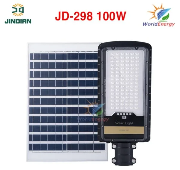 Giá Đèn Đường năng lượng mặt trời 100W Jindian (JD-298) tại Bình Thuận [hienthinam]
