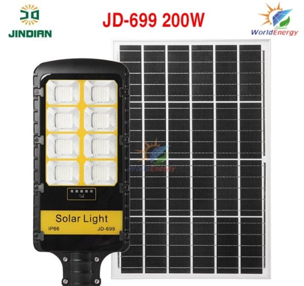Giá Đèn Đường năng lượng mặt trời 200W Jindian (JD-699) tại Bình Thuận [hienthinam]