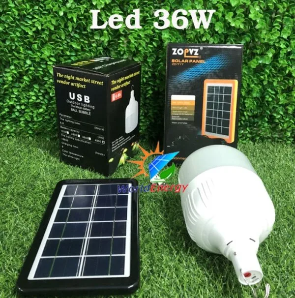 Giá Đèn Led búp năng lượng Mặt Trời 36W