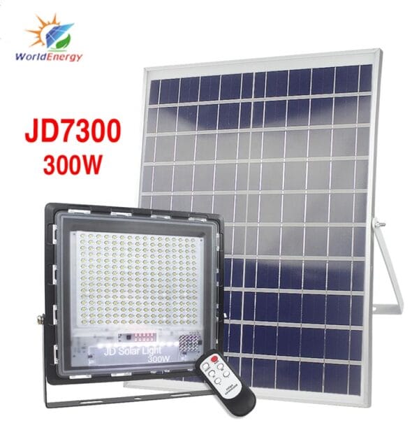 Giá Đèn pha năng lượng mặt trời 300W JINDIAN (JD-7300) tại Bình Thuận [hienthinam]