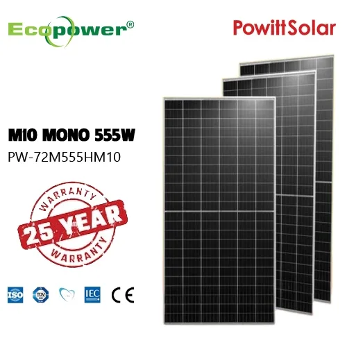 Pin Điện năng lượng mặt trời Powitt Solar M10 MONO 555W tại Bình Thuận